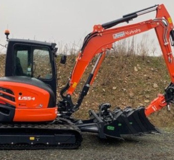 Mini pelle 5t sur chenilles - U55 KUBOTA