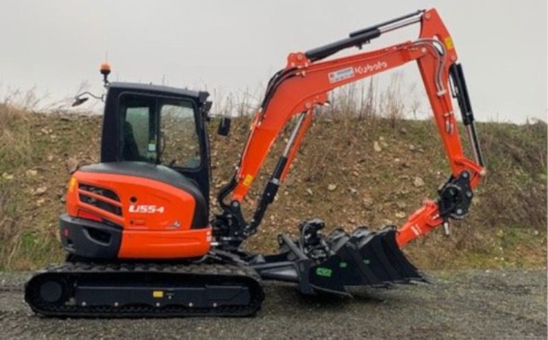 Mini pelle 5t sur chenilles - U55 KUBOTA